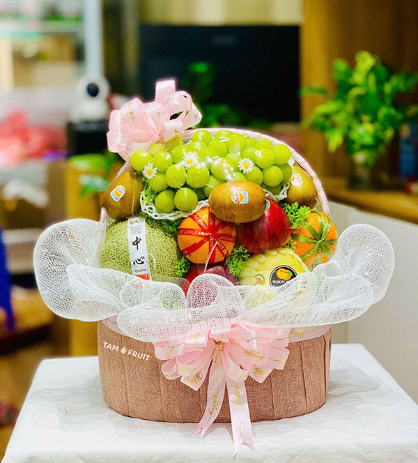 giỏ hoa quả nhập khẩu